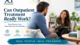 Patient meeting with a therapist during outpatient addiction treatment
