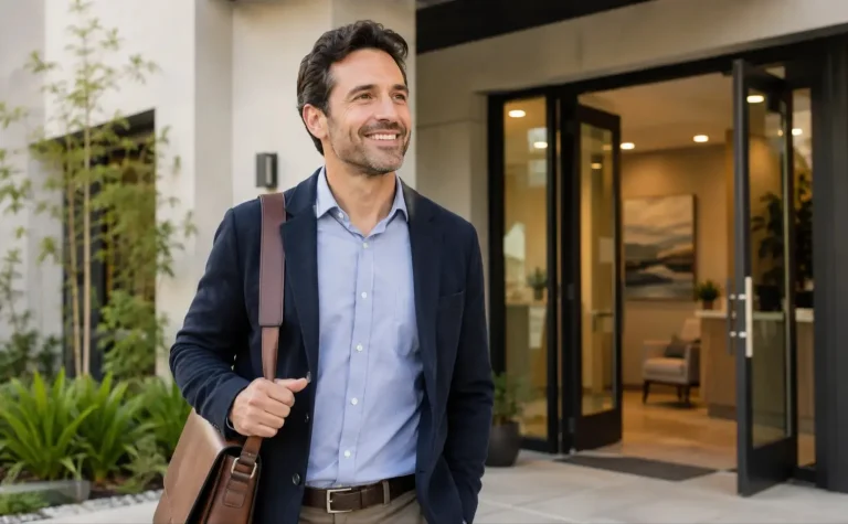 Working professional participating in outpatient addiction treatment