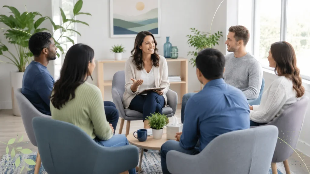 Working professional participating in outpatient addiction treatment