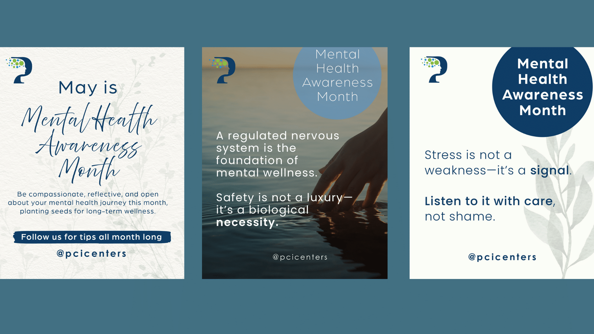 mental health awareness month on PCI’s Instagram