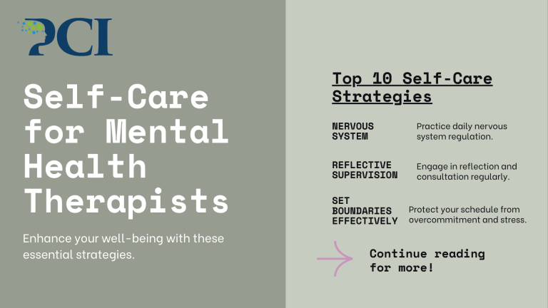 the importance of engaging in self care as a mental health therapist